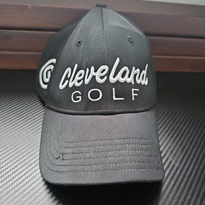 Cleveland Golf Black Adjustable Embroidered Hat